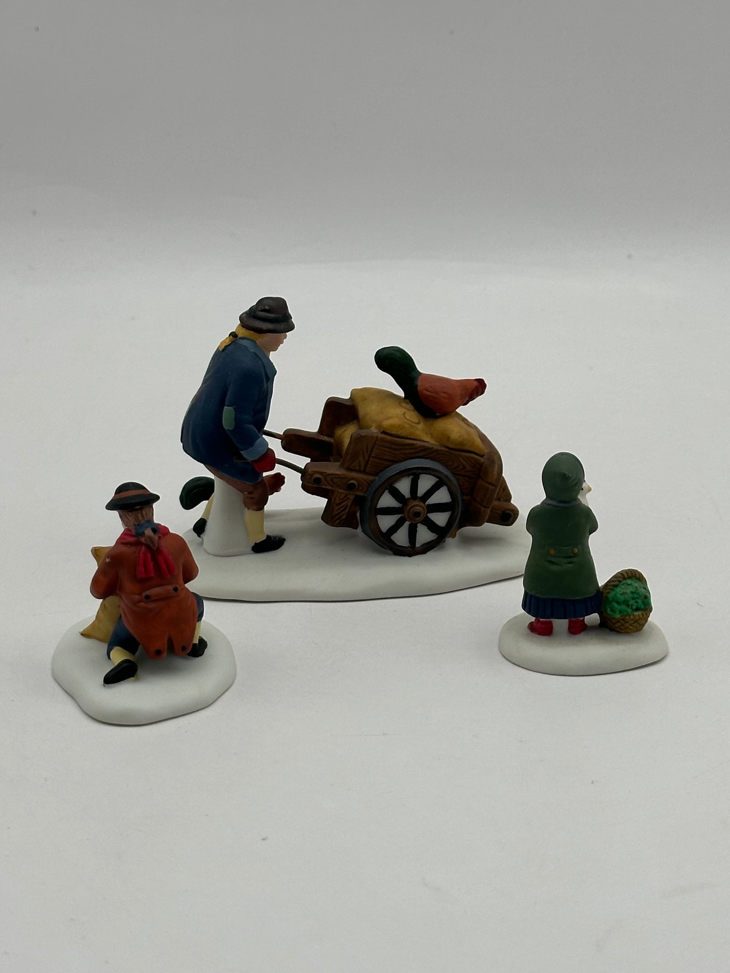 Dept 56 New England Village Harvest Seed Cart