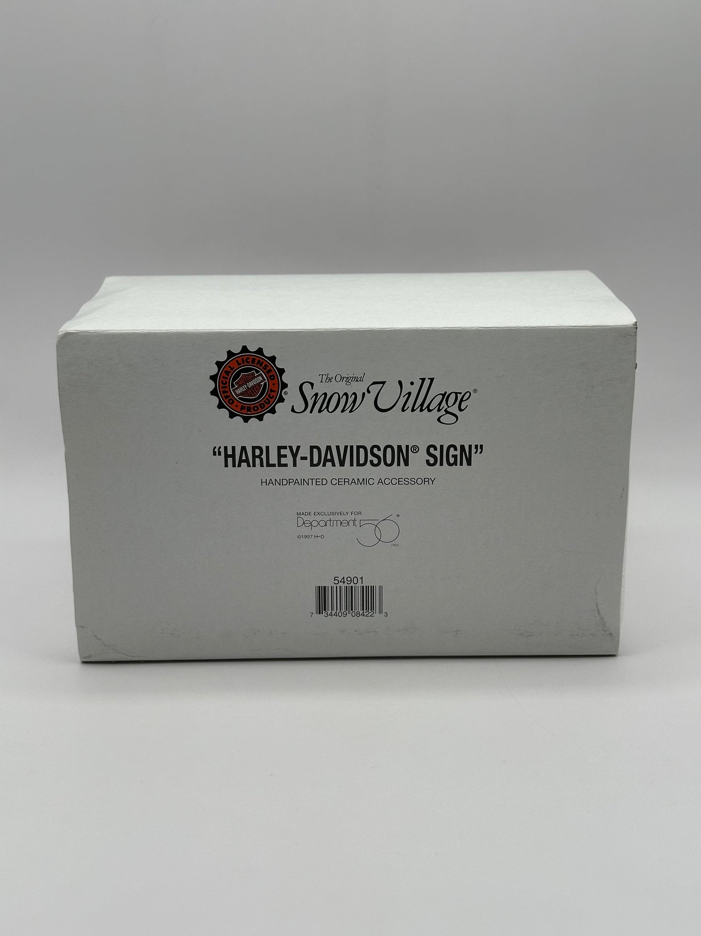 Dept 56 Original Snow Village Harley-Davidson Sign