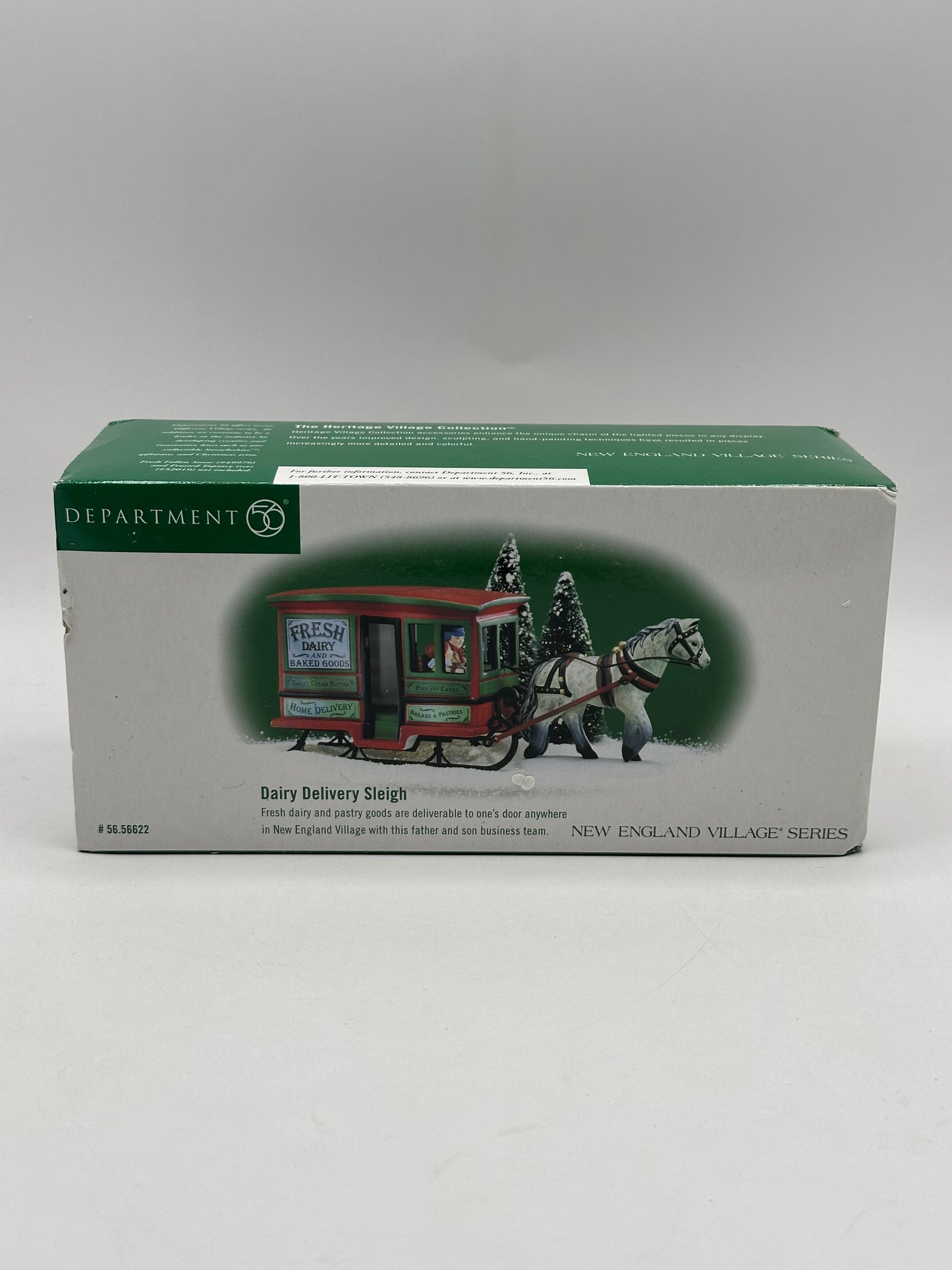 Dept 56 New England Village Dairy Delivery Sleigh