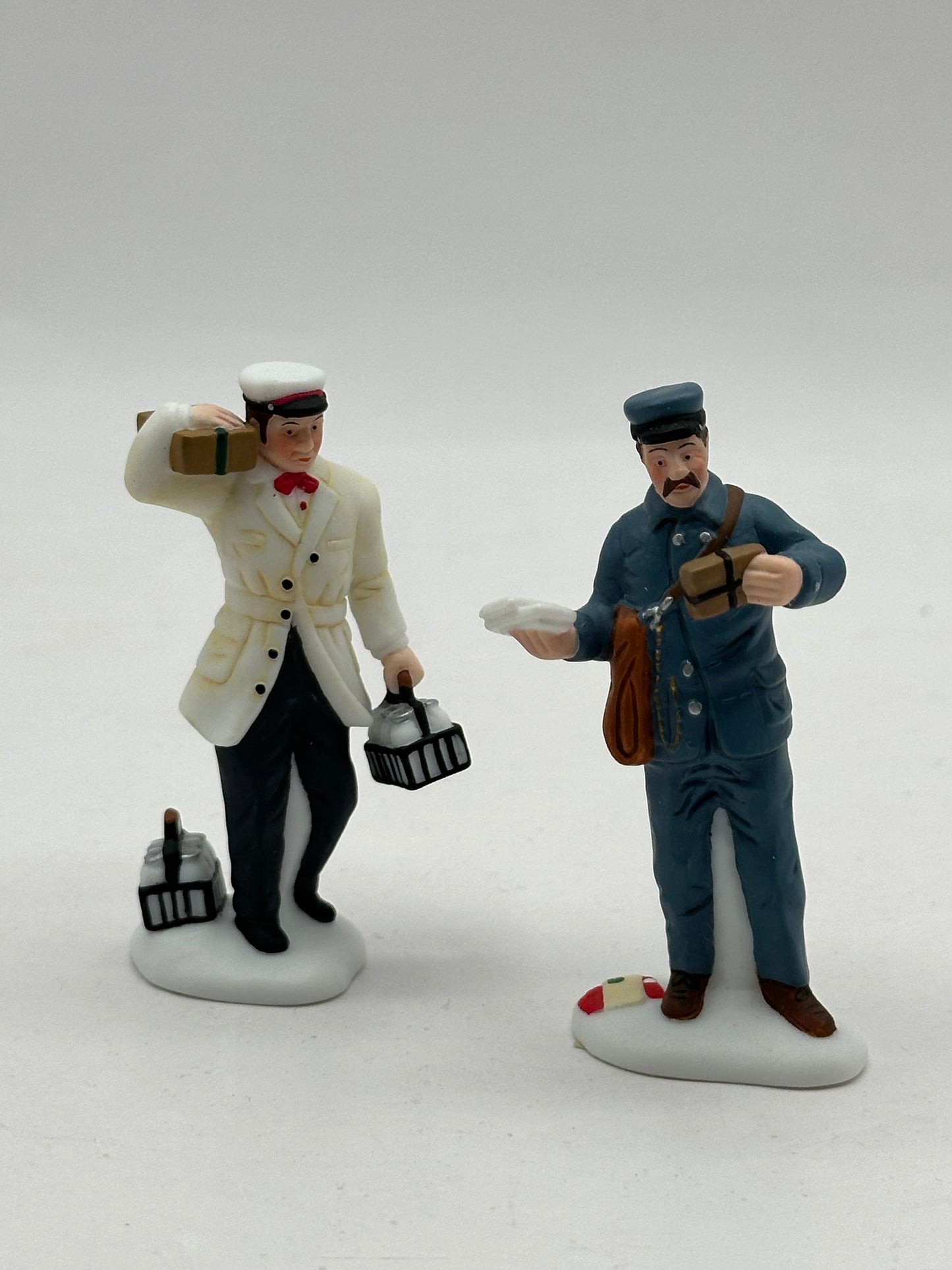 Dept 56 Christmas in the City - City Professions Postman & Dairy Delivery Man