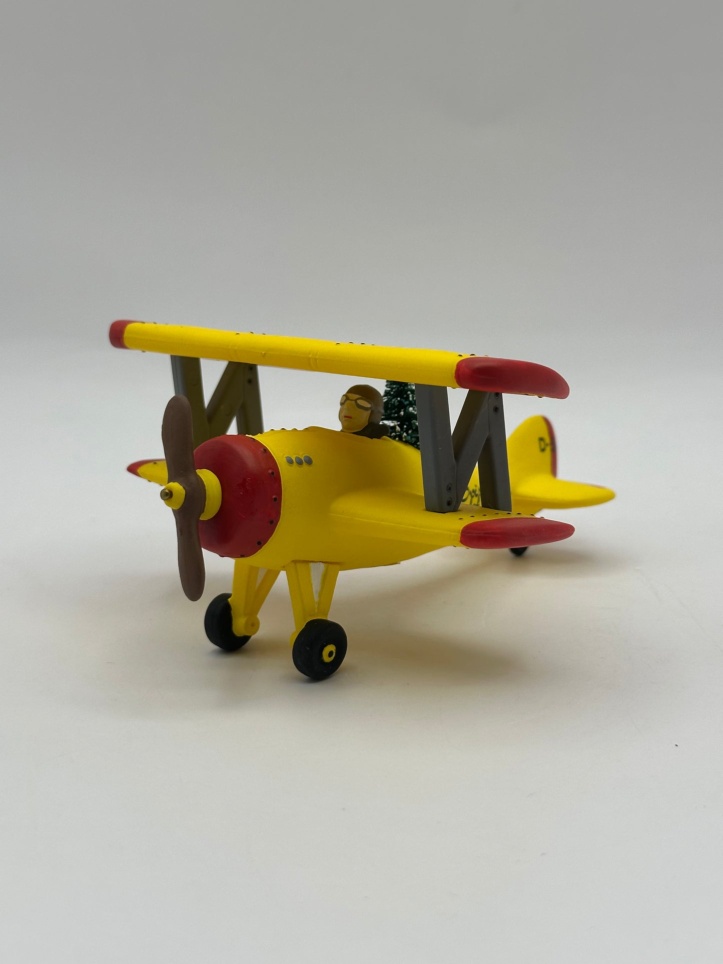 Dept 56 Original Snow Village Yellow Airplane