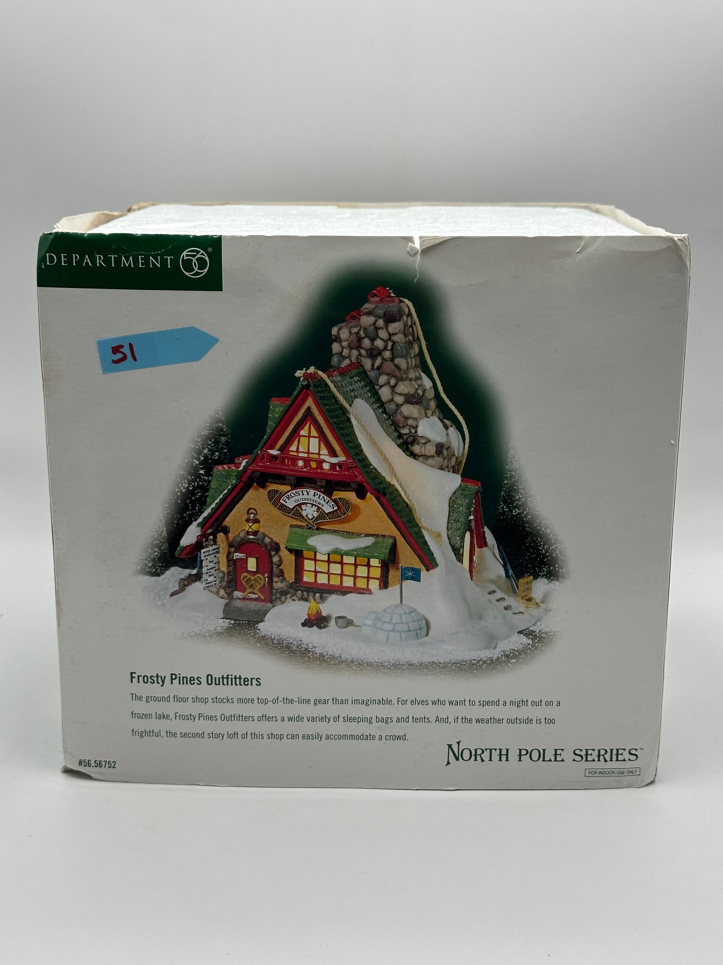 Dept 56 North Pole Series Frosty Pines Outfitters