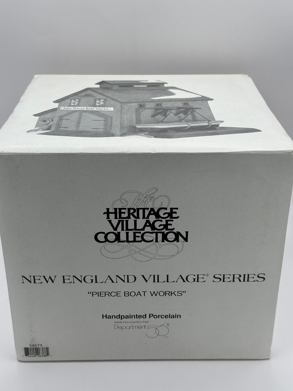 Dept 56 New England Village Pierce Boat Works