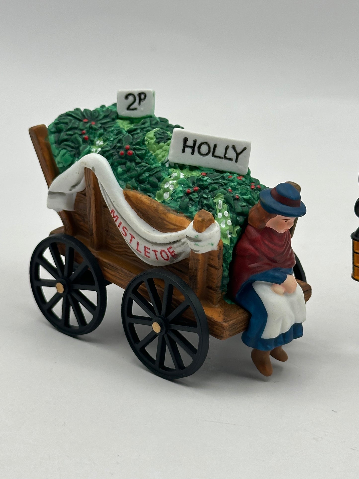 Dept 56 Dickens’ Village Chelsea Market Mistletoe Monger & Cart