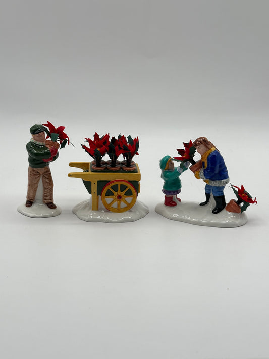 Dept 56 Original Snow Village Poinsetties For Sale