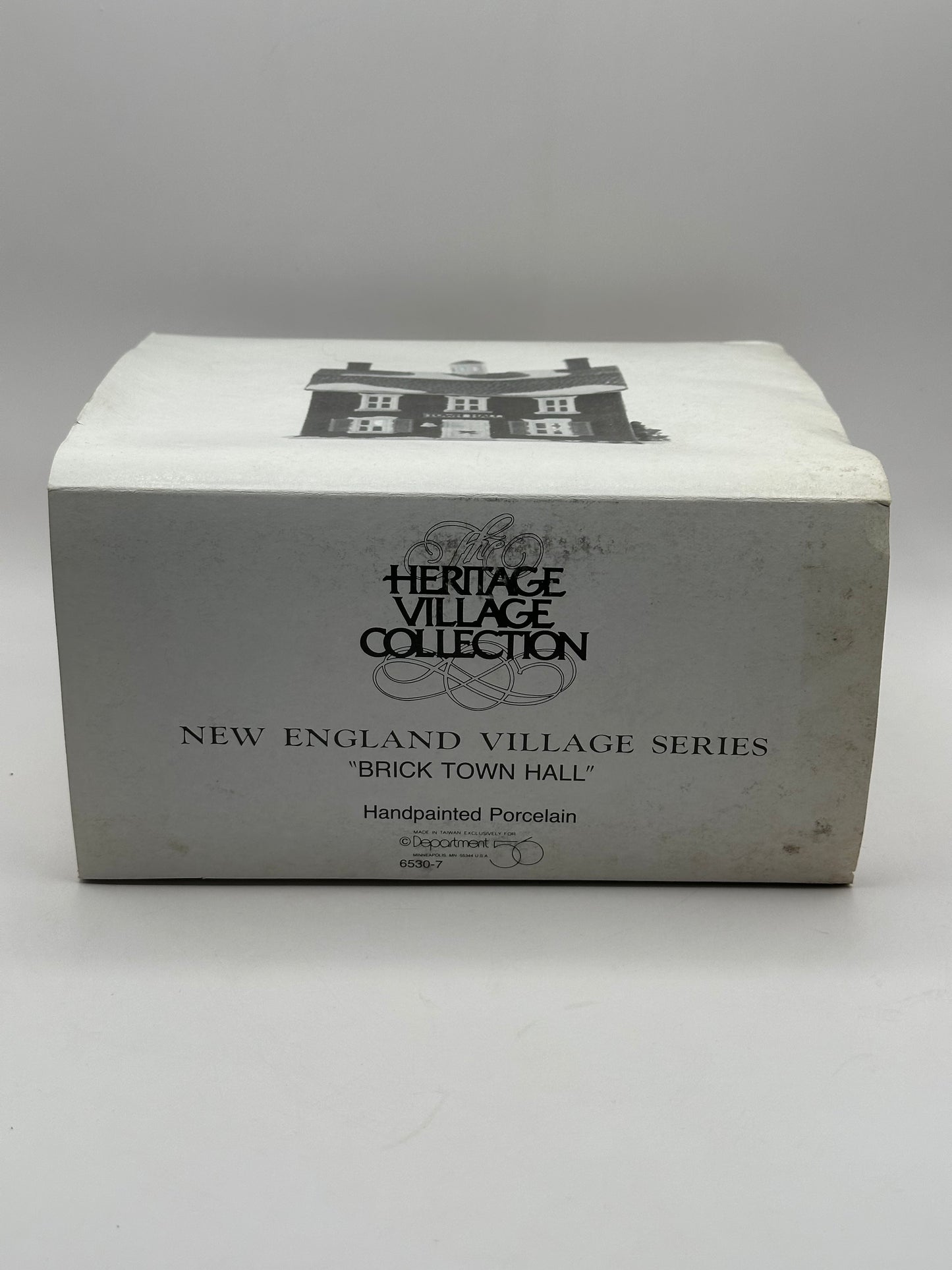 Dept 56 New England Village Brick Town Hall