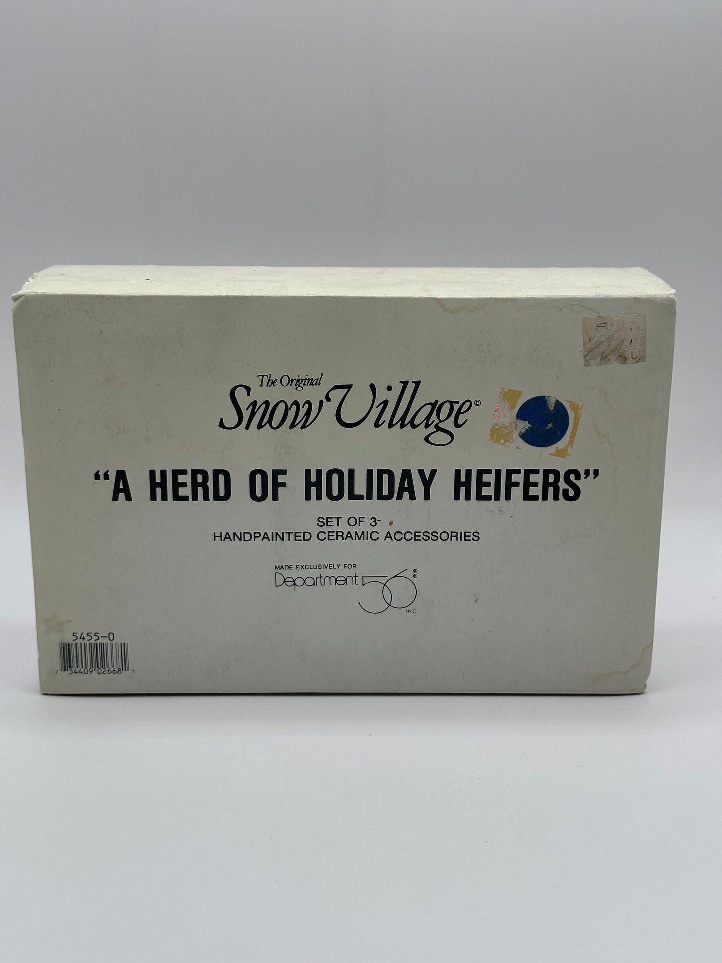 Dept 56 Original Snow Village A Herd of Holiday Heifers