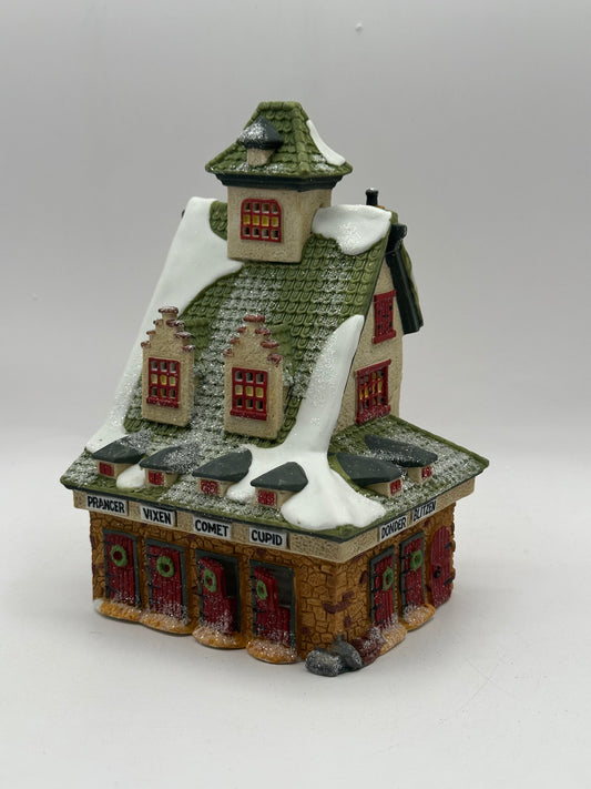 Dept 56 North Pole Series Reindeer Barn