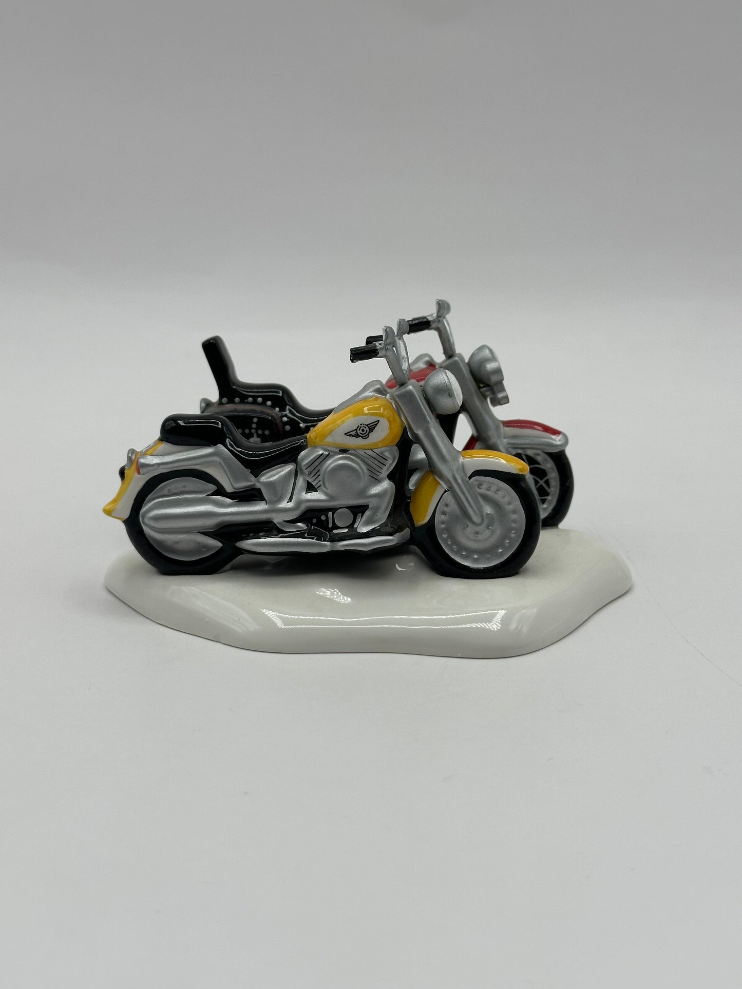 Dept 56 Original Snow Village Harley-Davidson Fat Boy & Softail