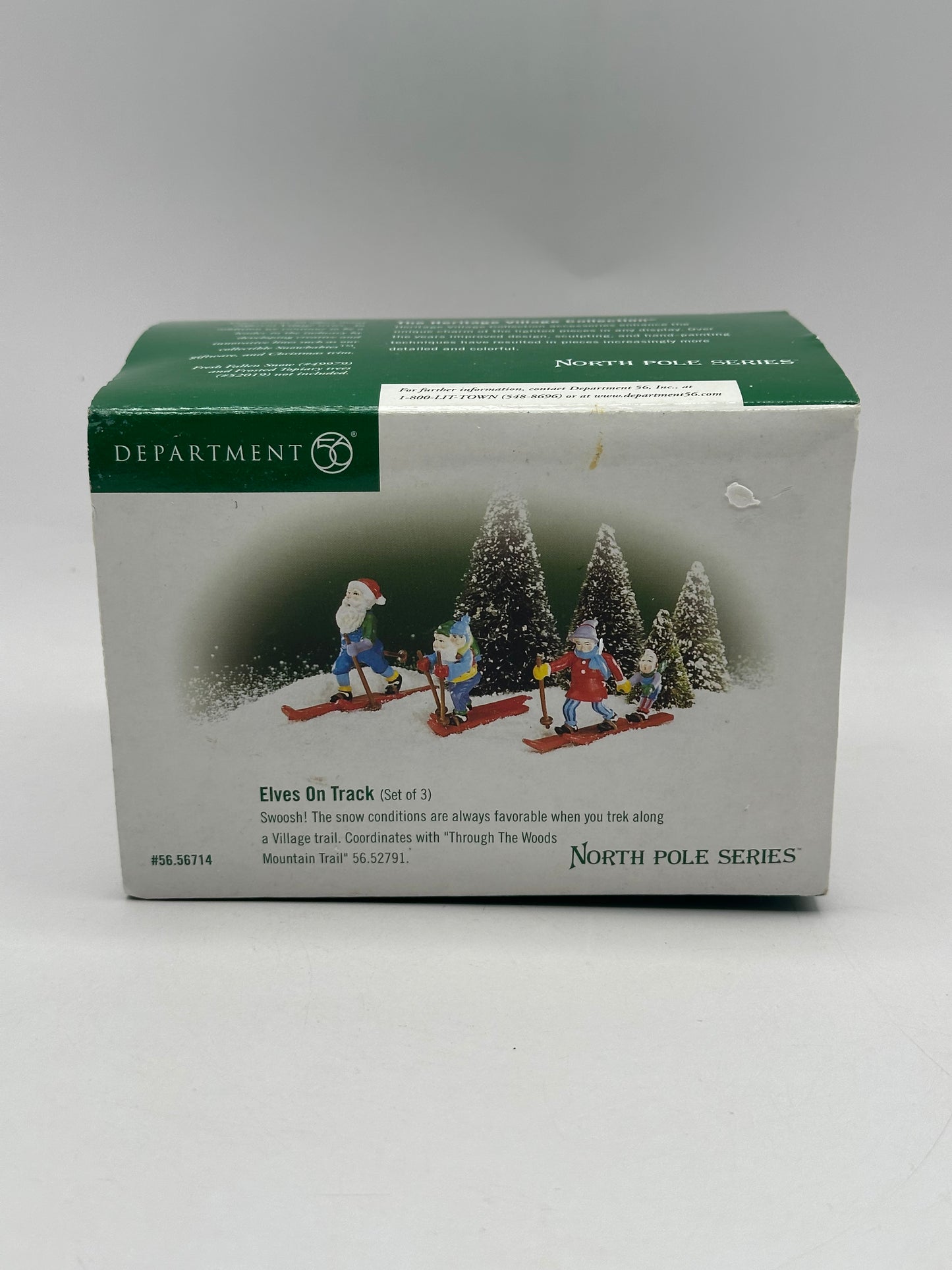 Dept 56 North Pole Elves On Track (Set of 3)