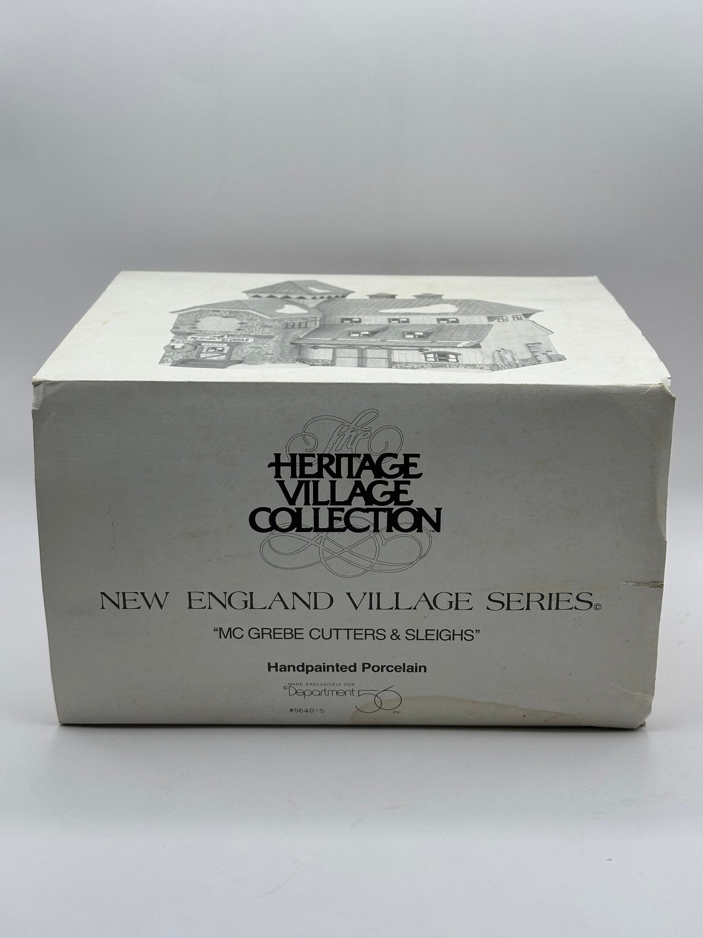 Dept 56 New England Village Mc Grebe Cutters & Sleighs