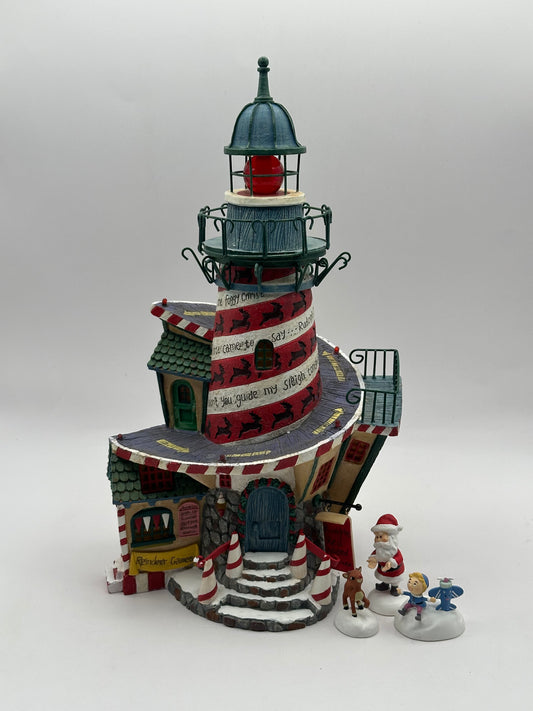 Dept 56 Storybook Village Collection Rudolph’s Red-Nosed Lighthouse