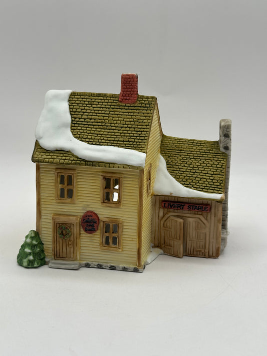 Dept 56 New England Village Livery Stable & Boot Shop