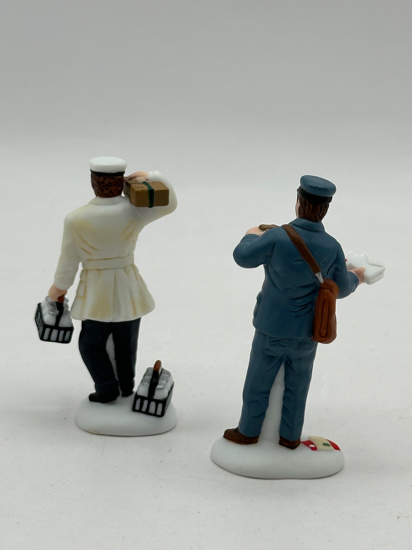 Dept 56 Christmas in the City - City Professions Postman & Dairy Delivery Man