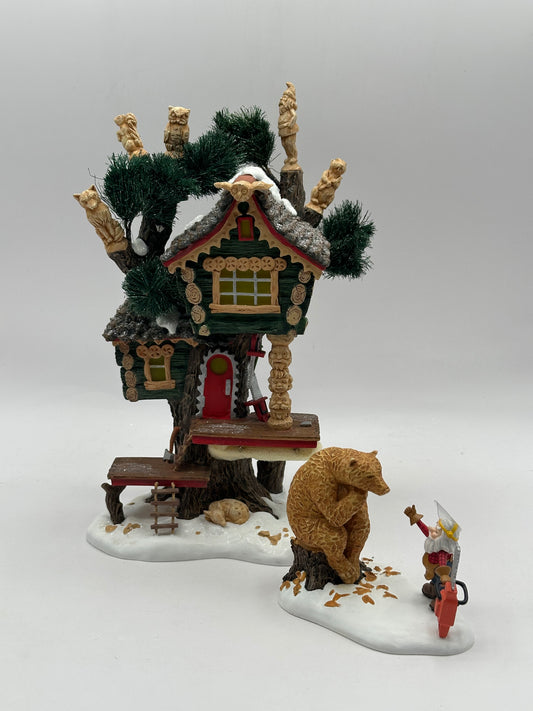 Dept 56 North Pole Woods Chisel McTimber Art Studio