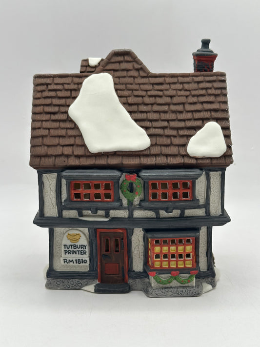 Dept 56 Dickens’ Village Tutbury Printer