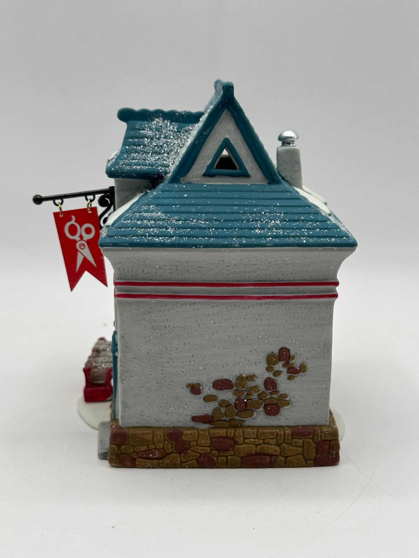 Dept 56 North Pole Series Beard Barber Shop