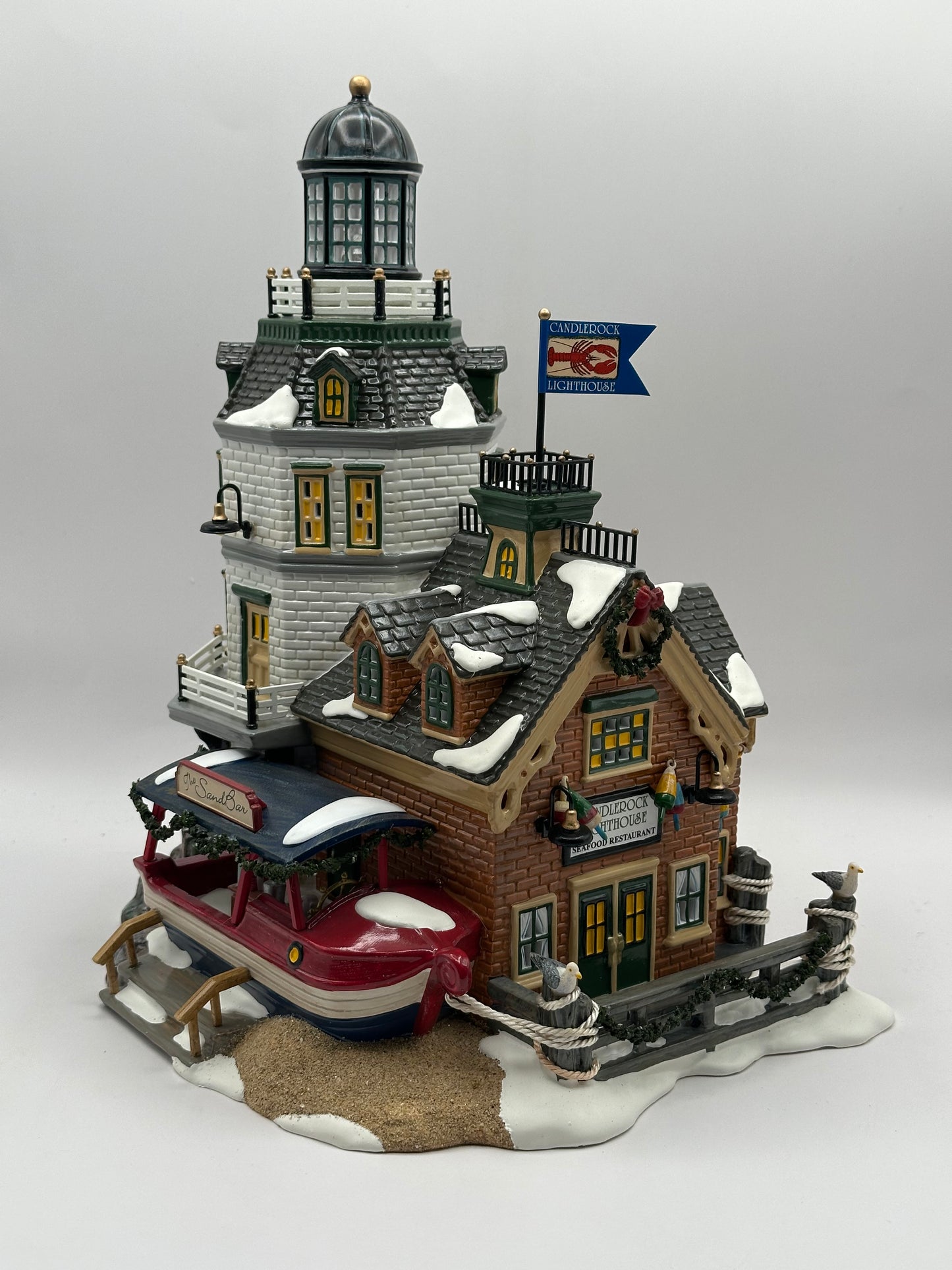 Dept 56 Original Snow Village Candlerock Lighthouse Restaurant