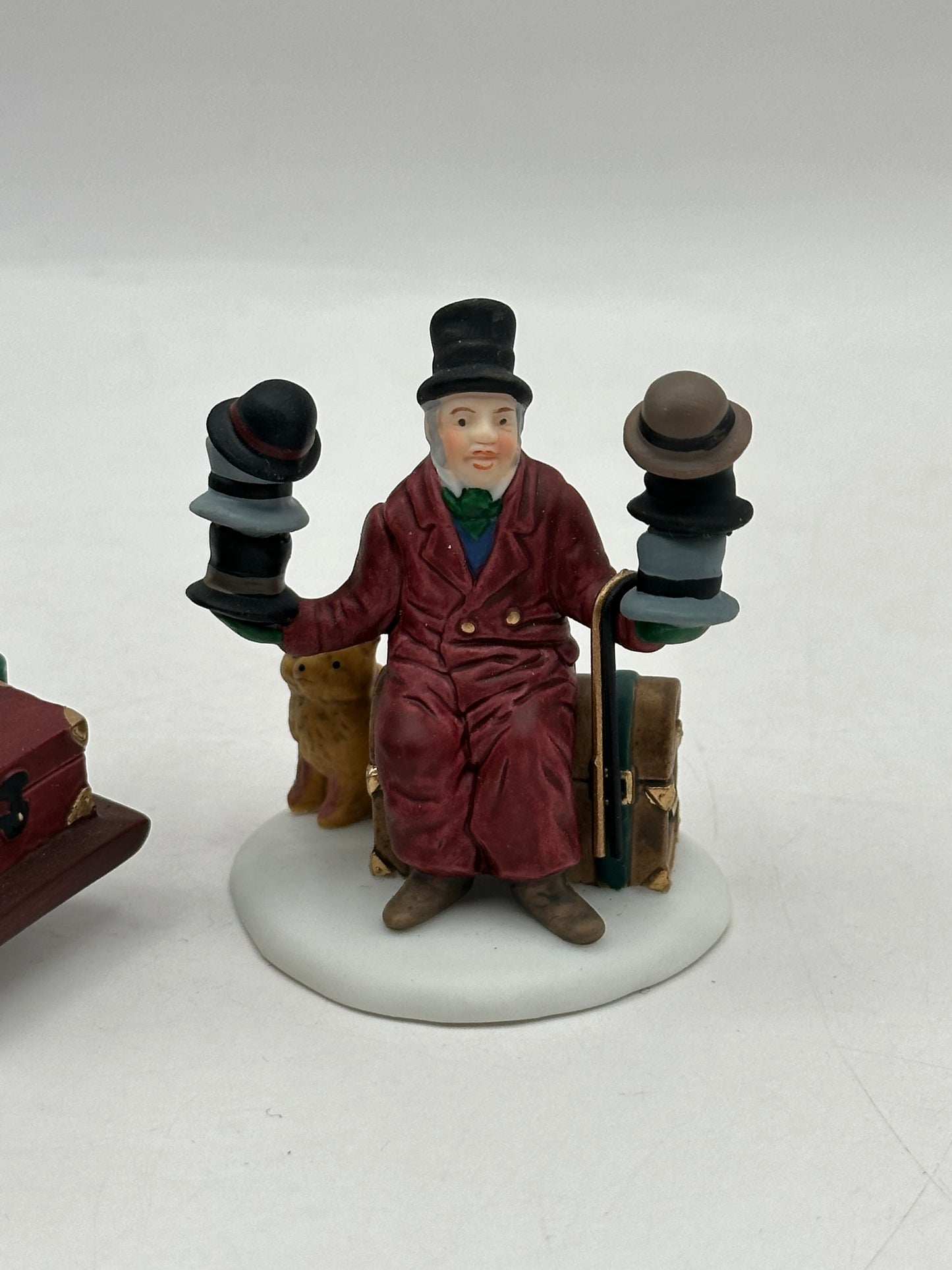 Dept 56 Dickens’ Village Chelsea Market Hat Monger & Cart