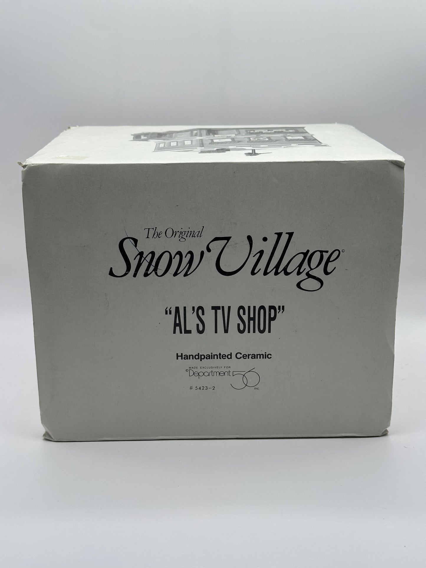 Dept 56 Original Snow Village Al’s TV Shop