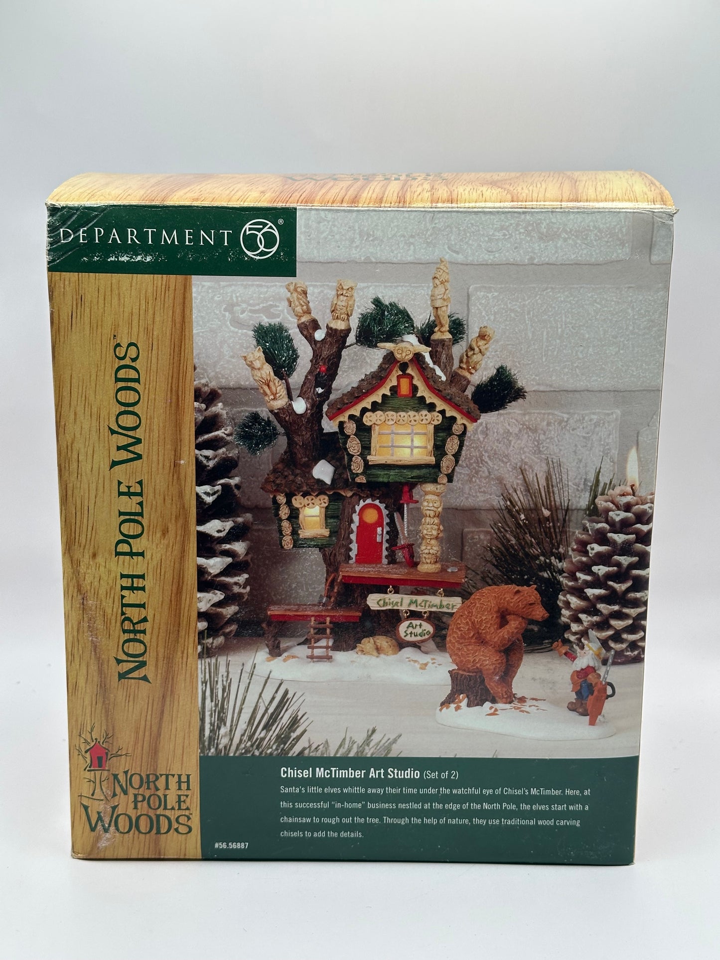 Dept 56 North Pole Woods Chisel McTimber Art Studio