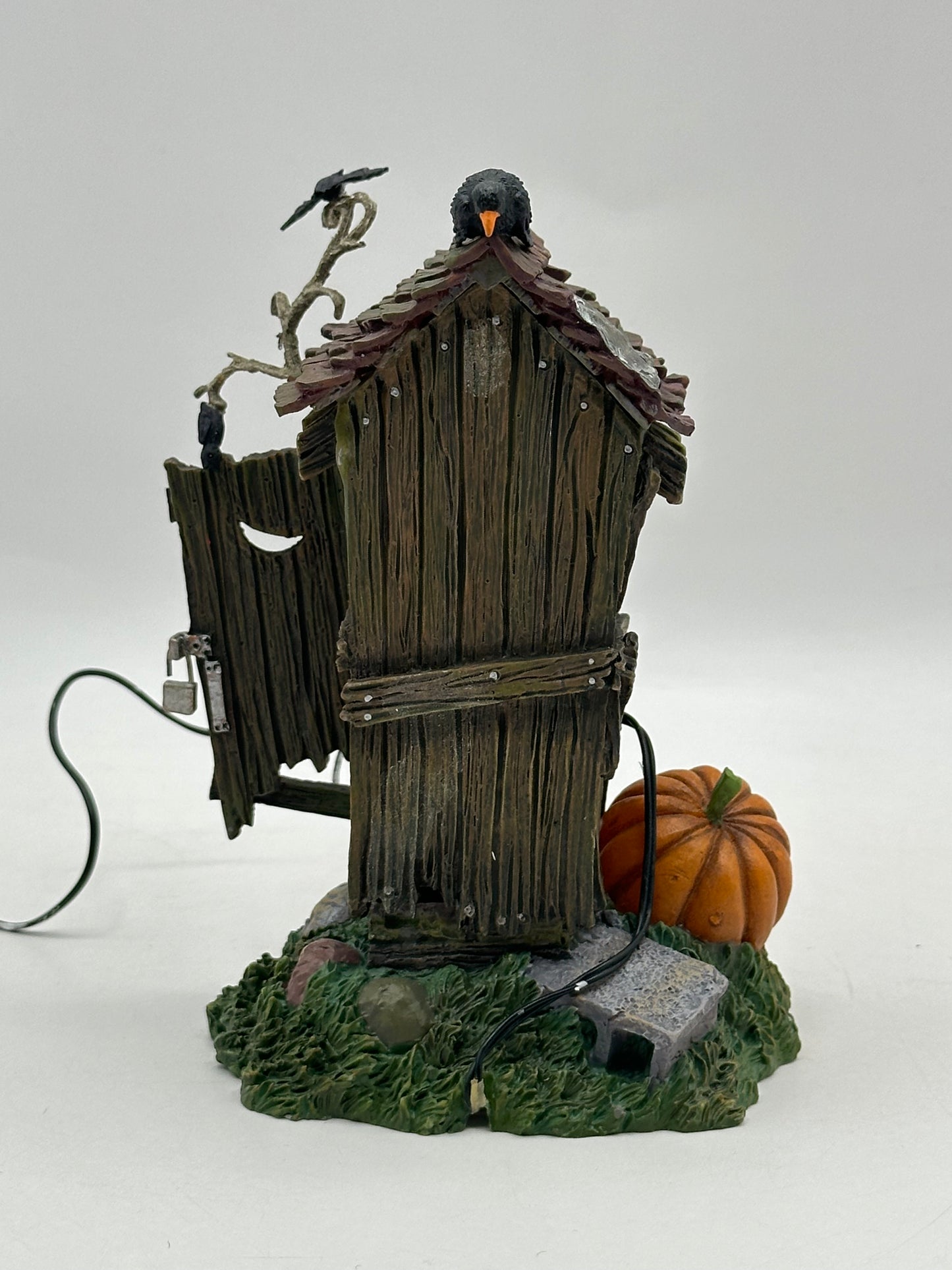 Dept 56 Original Snow Village Halloween Haunted Outhouse