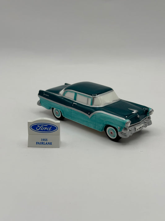 Dept 56 Original Snow Village 1955 Ford Fairlane (Blue/Teal)