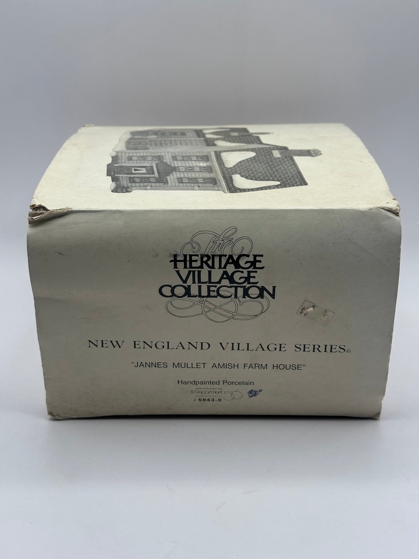 Dept 56 New England Village Jannes Mullet Amish Farm House