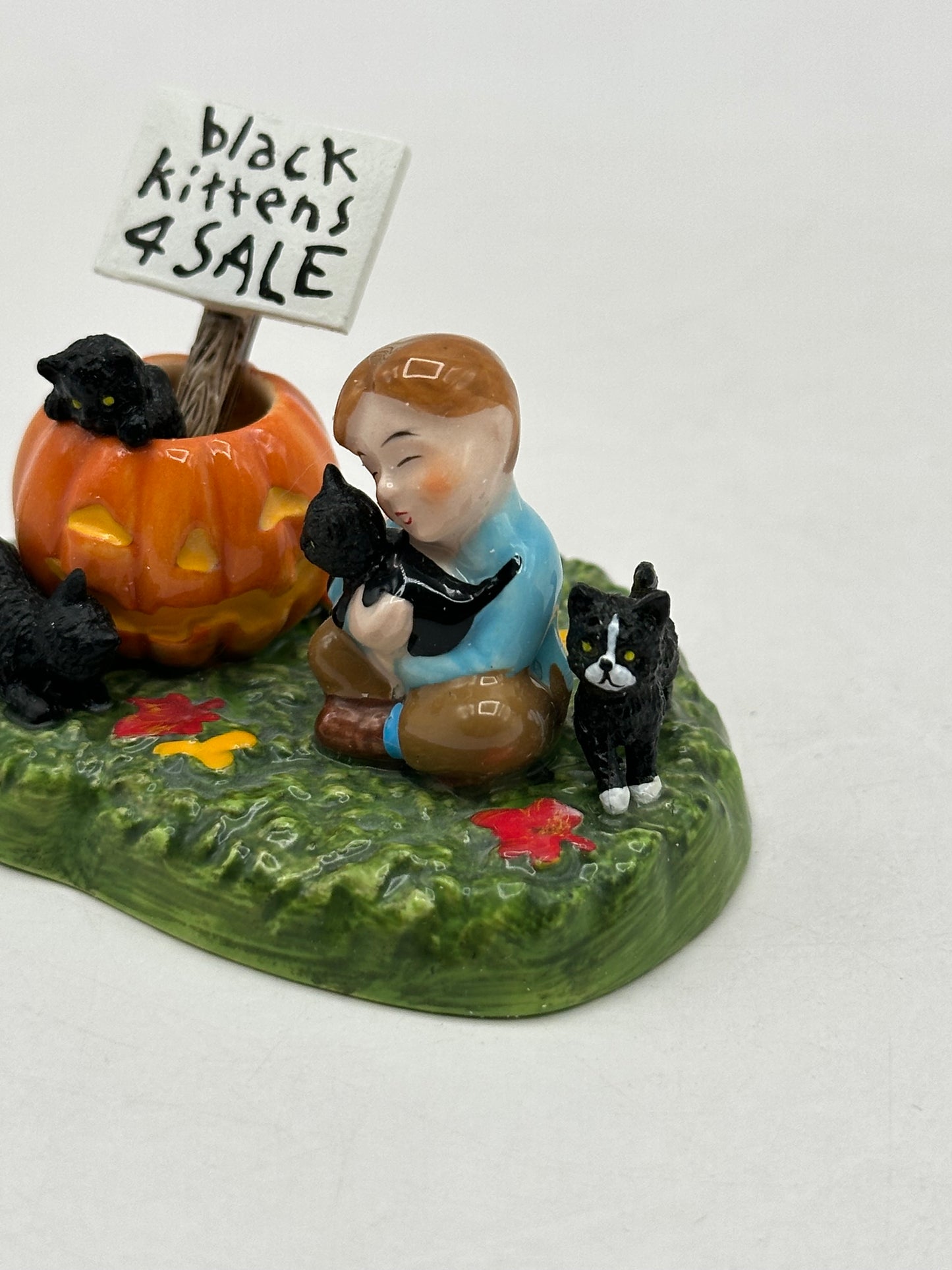 Dept 56 Original Snow Village Halloween Black Kittens For Sale Figurine