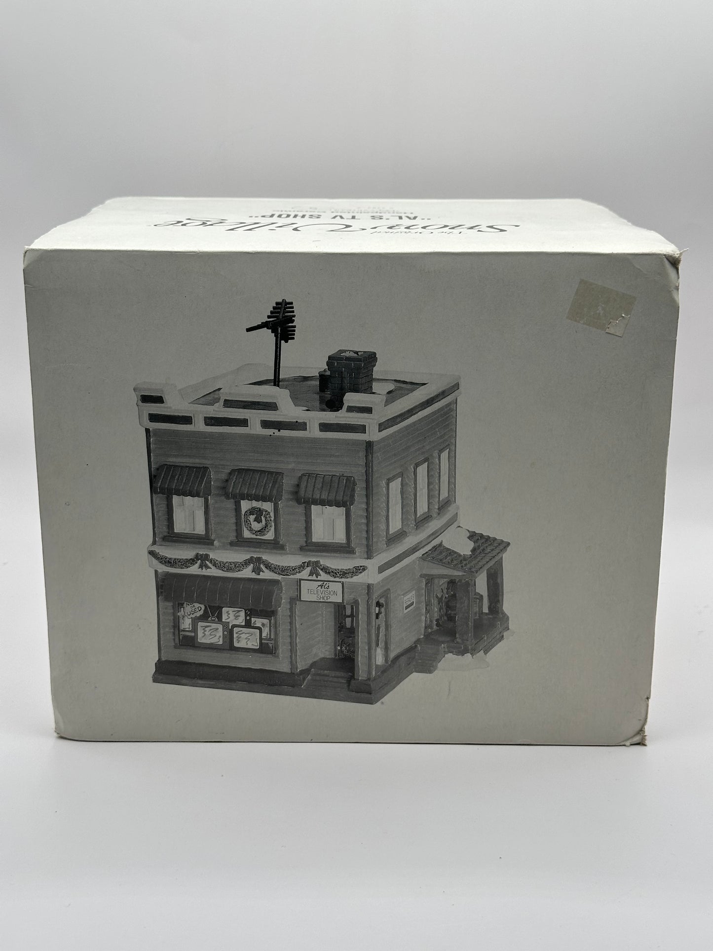 Dept 56 Original Snow Village Al’s TV Shop