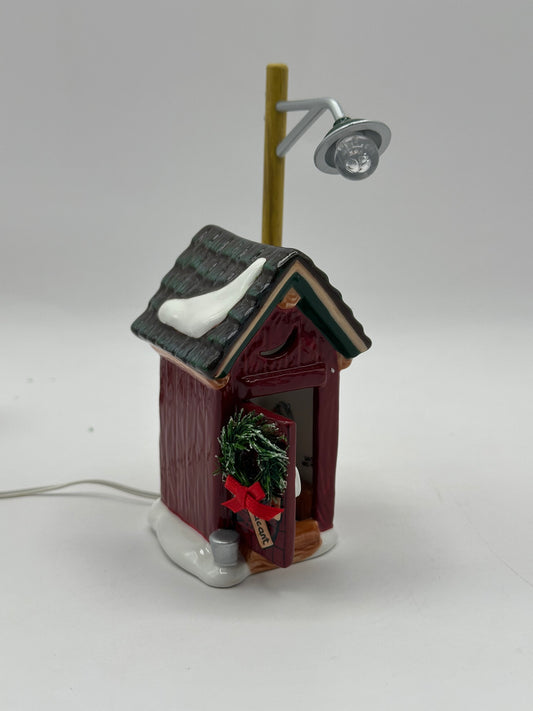 Dept 56 Original Snow Village Backwoods Outhouse