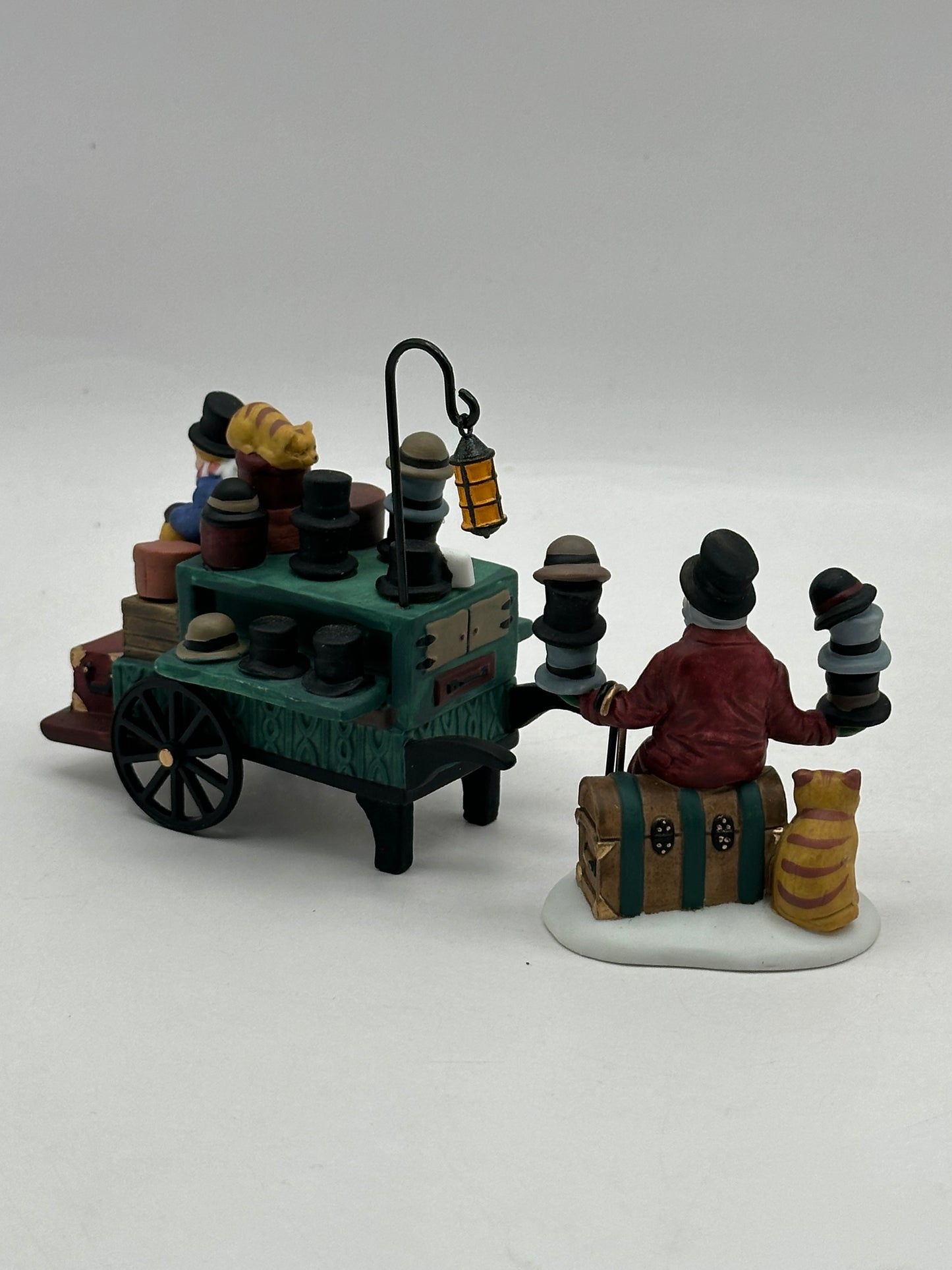 Dept 56 Dickens’ Village Chelsea Market Hat Monger & Cart