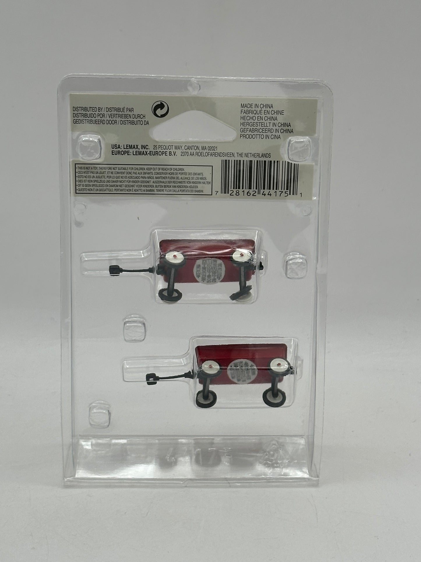 Lemax Red Wagons (Set of 2)