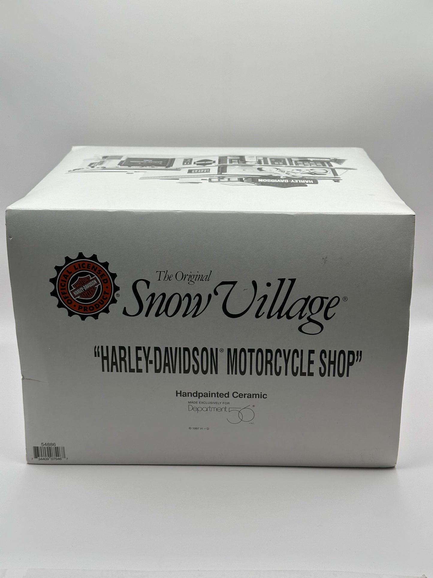 Dept 56 Original Snow Village Harley-Davidson Motorcycle Shop