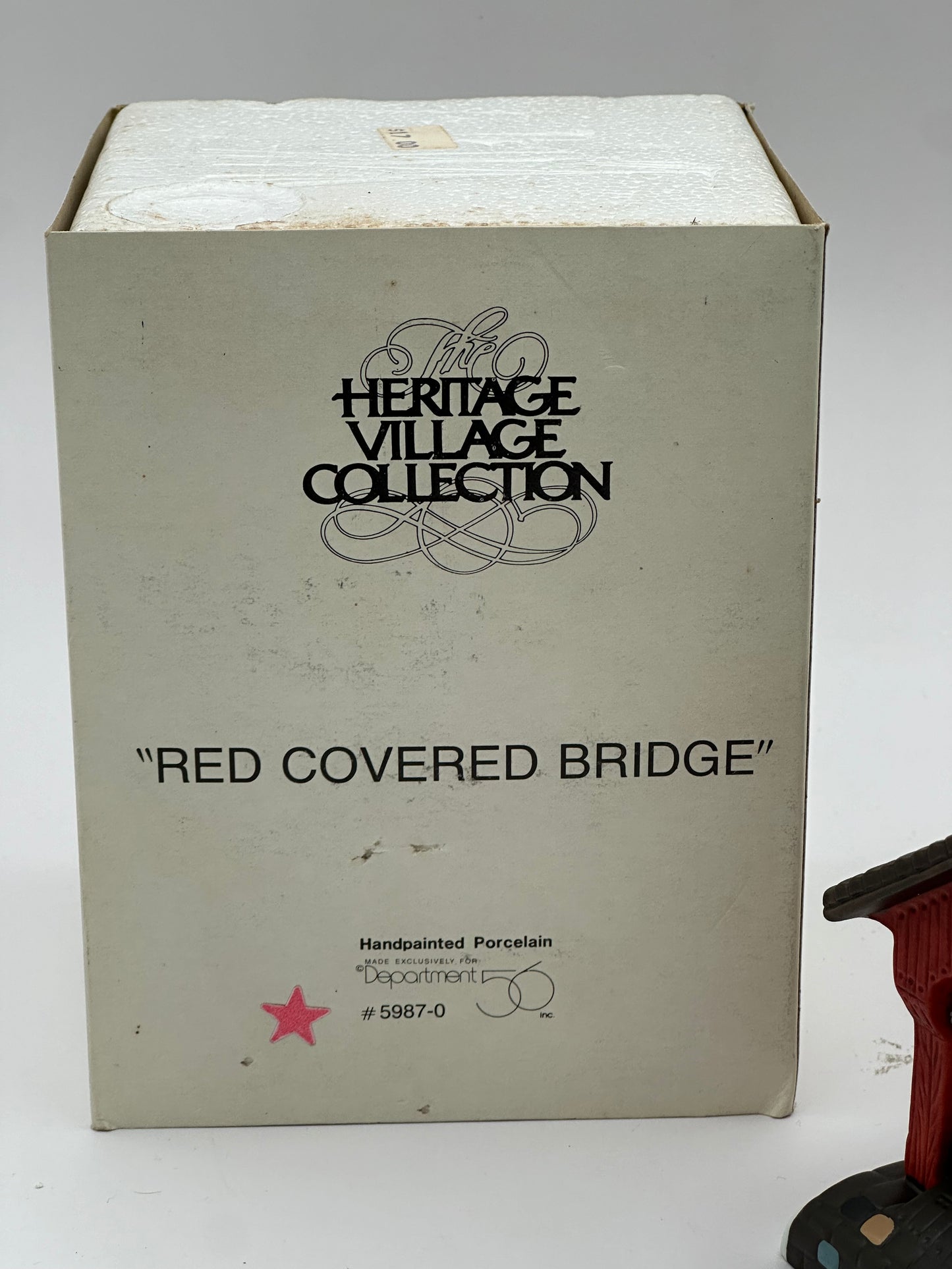 Dept 56 New England Village Red Covered Bridge