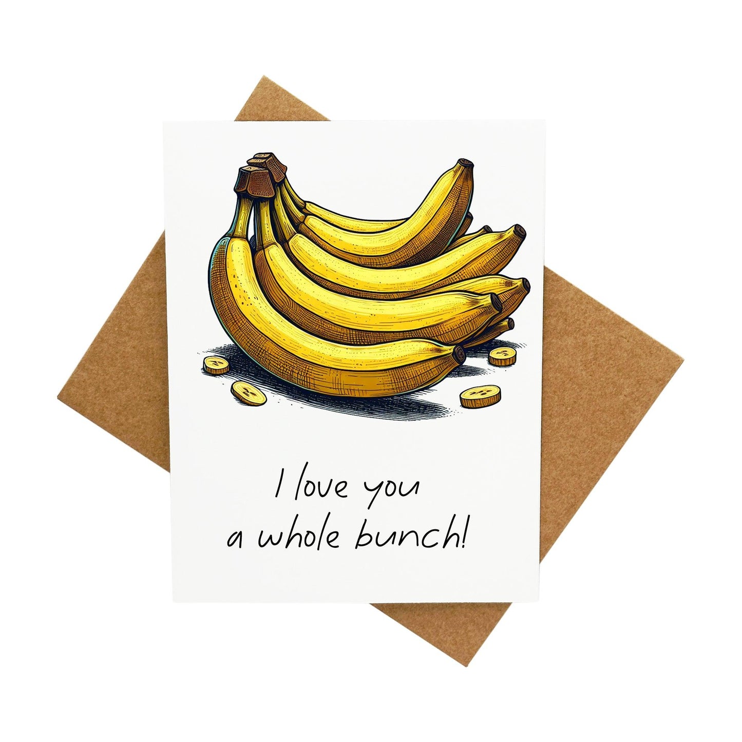 Bunch of Bananas: A Handcrafted Greeting Card - Vintage Villages