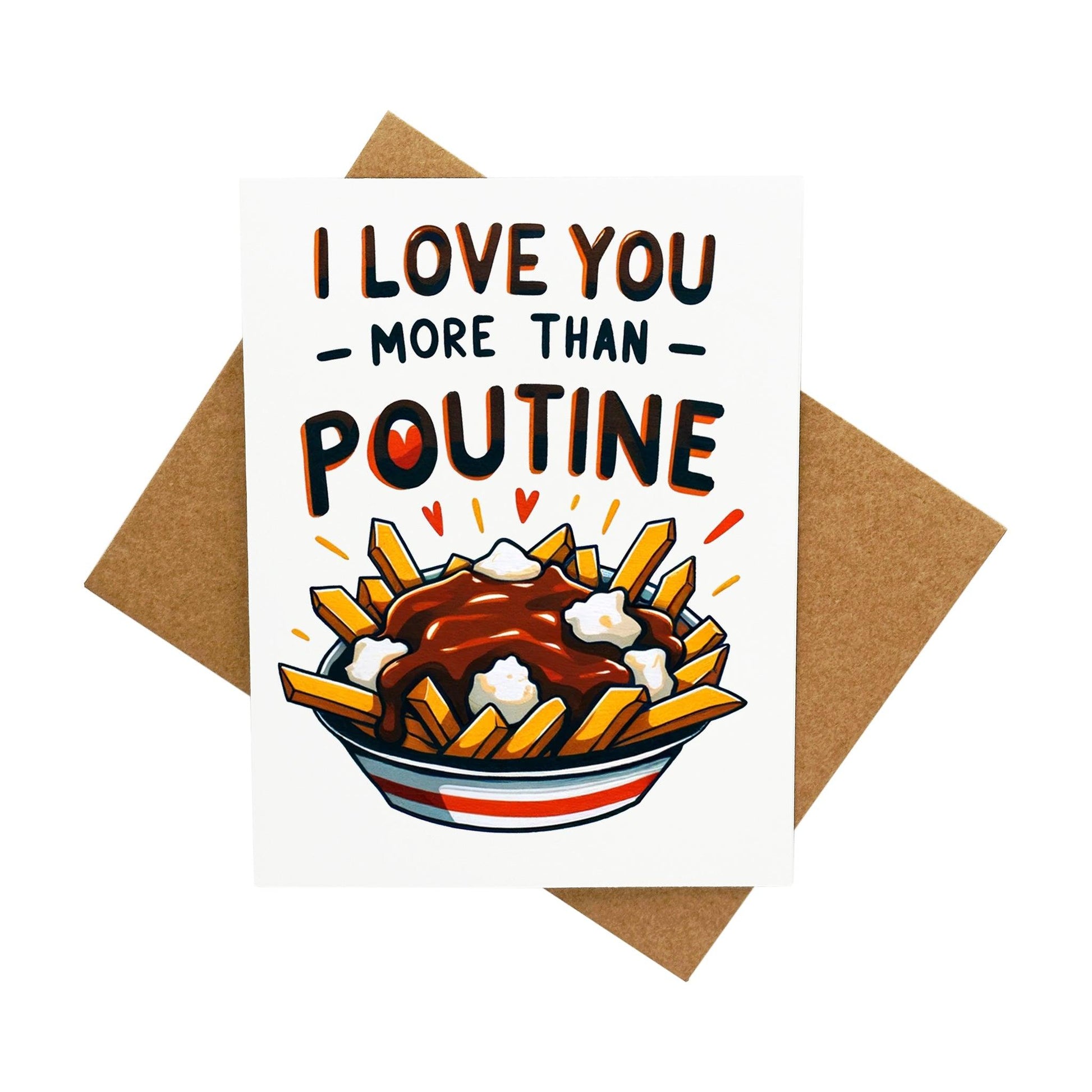 Love Poutine: A Handcrafted Greeting Card - Vintage Villages