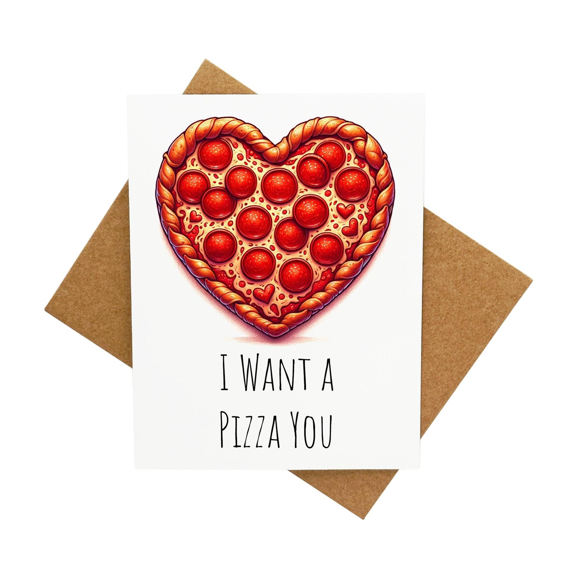 Pizza You: A Handcrafted Greeting Card - Vintage Villages