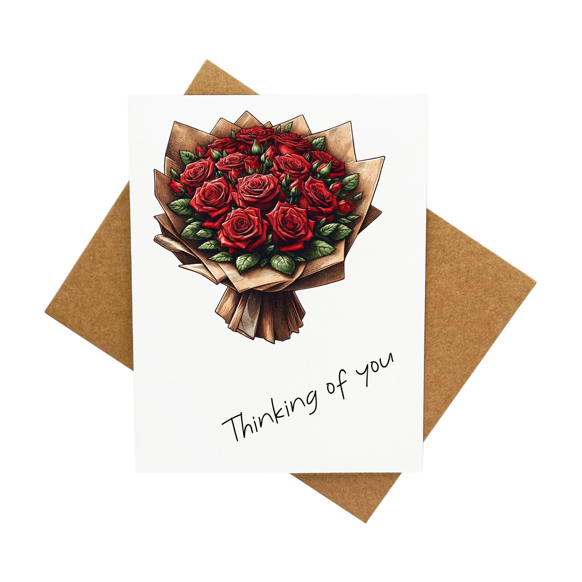 Bouquet of Roses: A Handcrafted Greeting Card - Vintage Villages