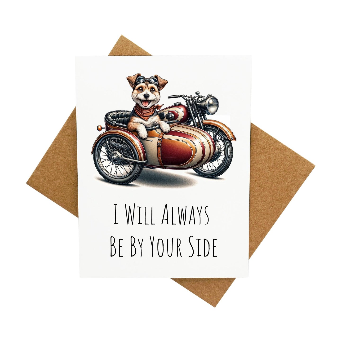 Dog Always By Your Side: A Handcrafted Greeting Card - Vintage Villages