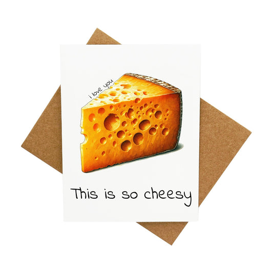 Cheesy: A Handcrafted Greeting Card - Vintage Villages