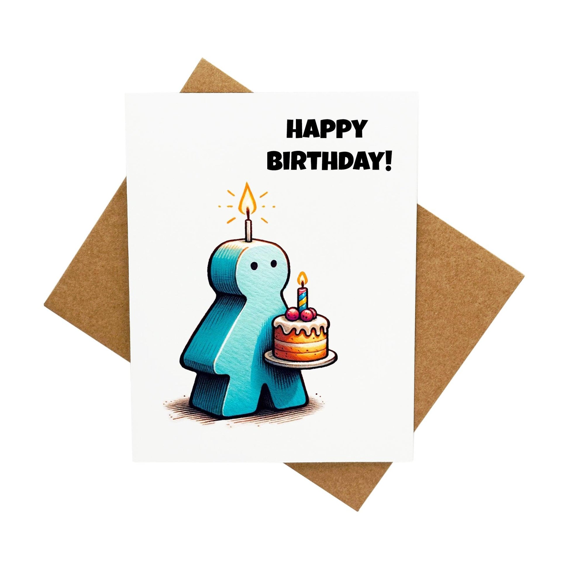 Boardgame Meeple Birthday: A Handcrafted Greeting Card - Vintage Villages