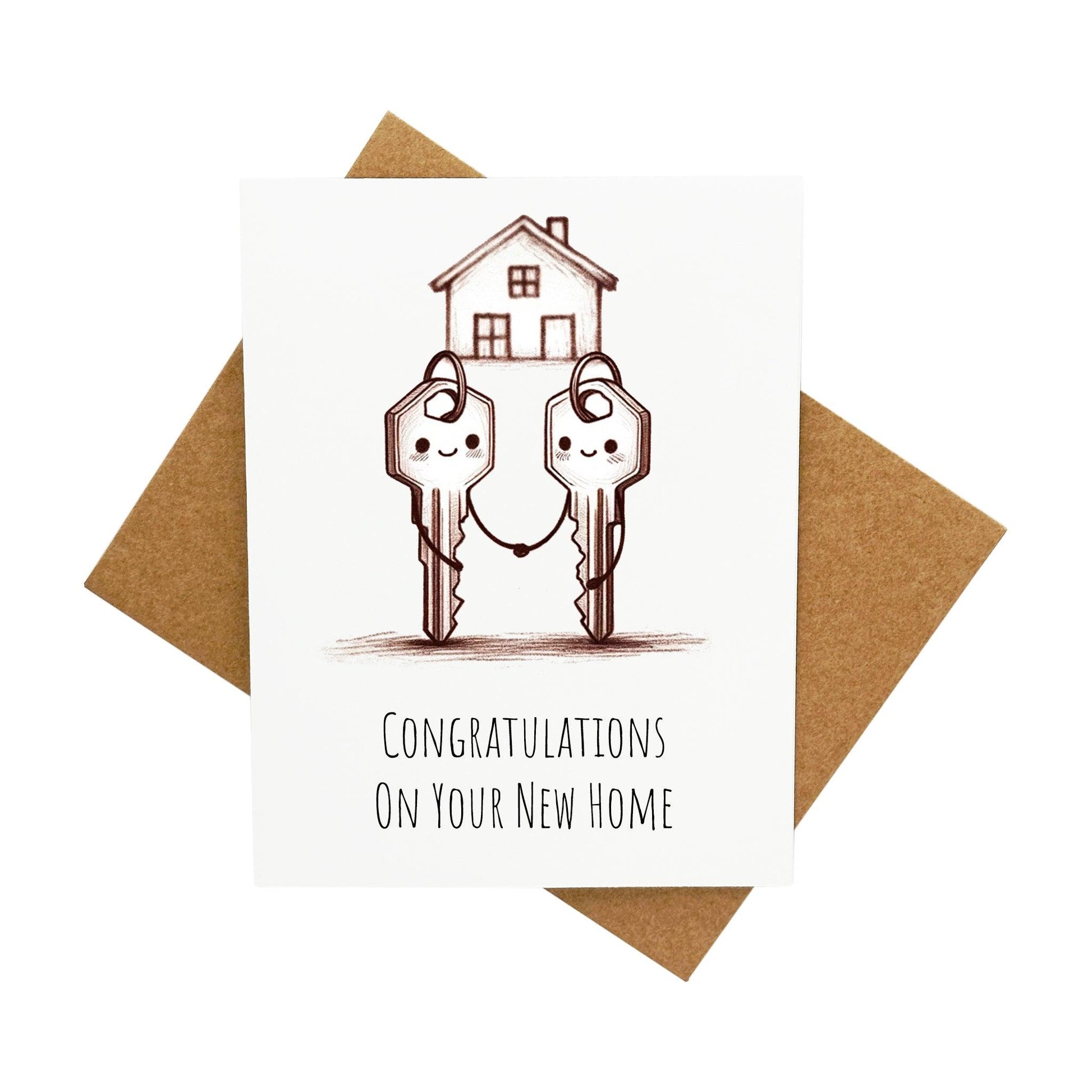 Housewarming Keys: A Handcrafted Greeting Card - Vintage Villages