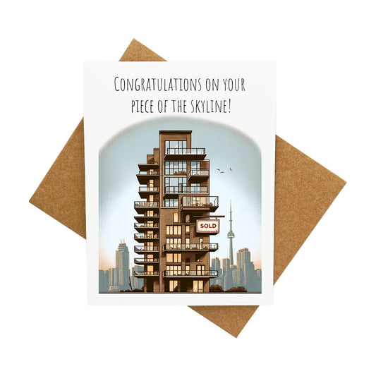 New Condo Housewarming: A Handcrafted Greeting Card - Vintage Villages