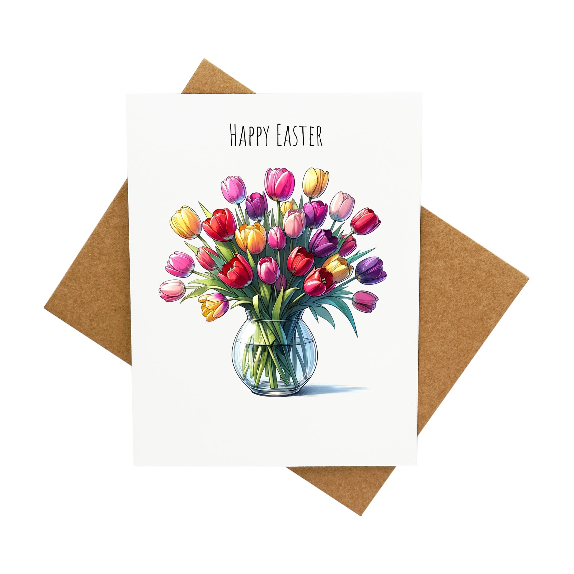 Easter Tulips: A Handcrafted Greeting Card - Vintage Villages