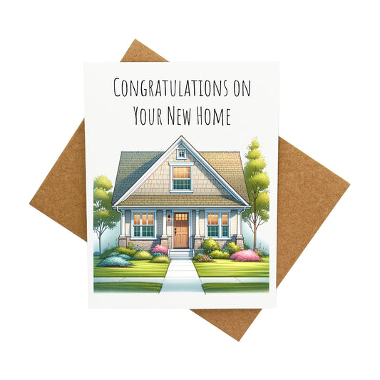 Congratulations on Your New Home: A Handcrafted Greeting Card - Vintage Villages