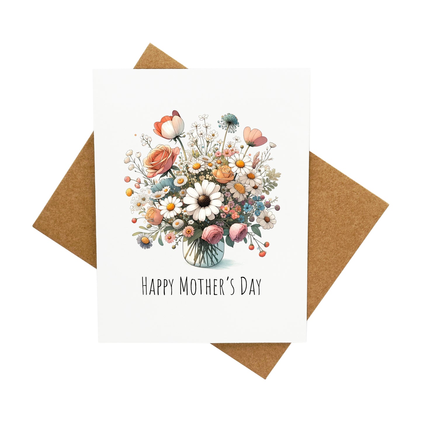 Mother's Day Pastel Flowers: A Handcrafted Greeting Card - Vintage Villages