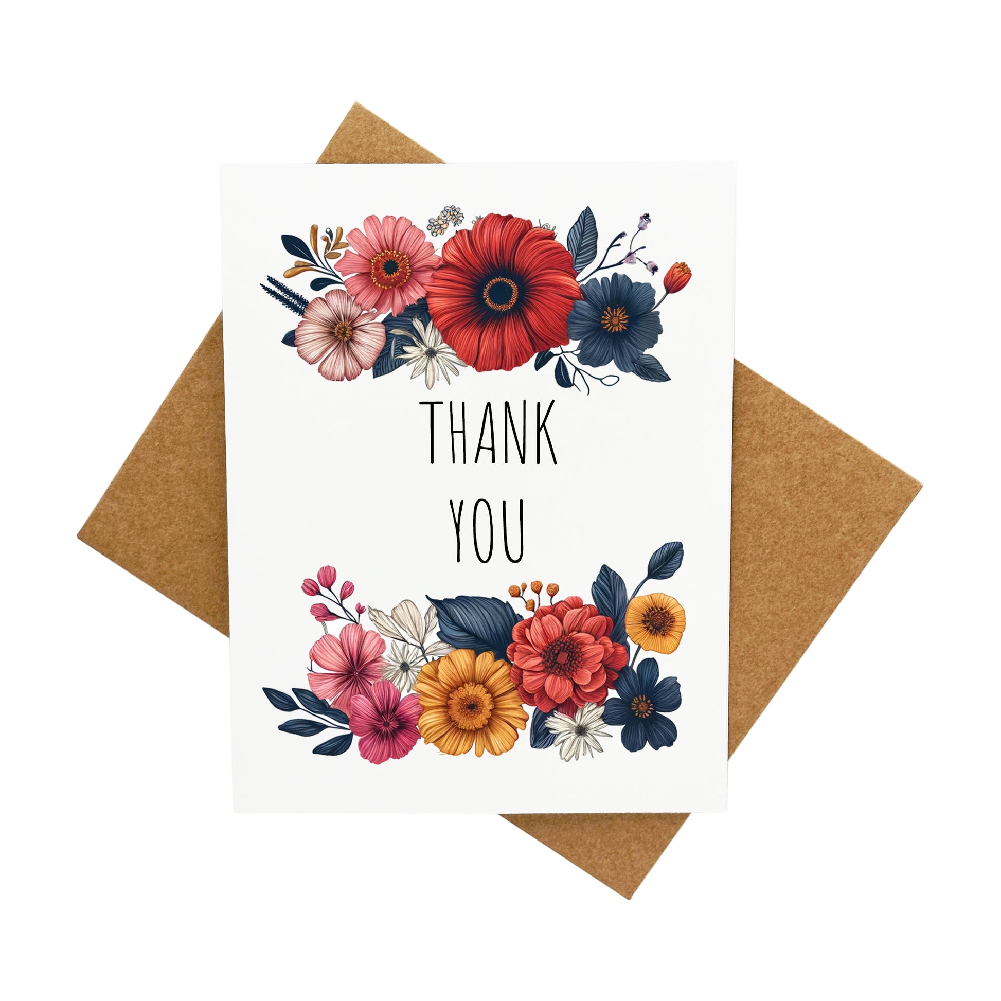 Thank You Flowers: A Handcrafted Greeting Card - Vintage Villages