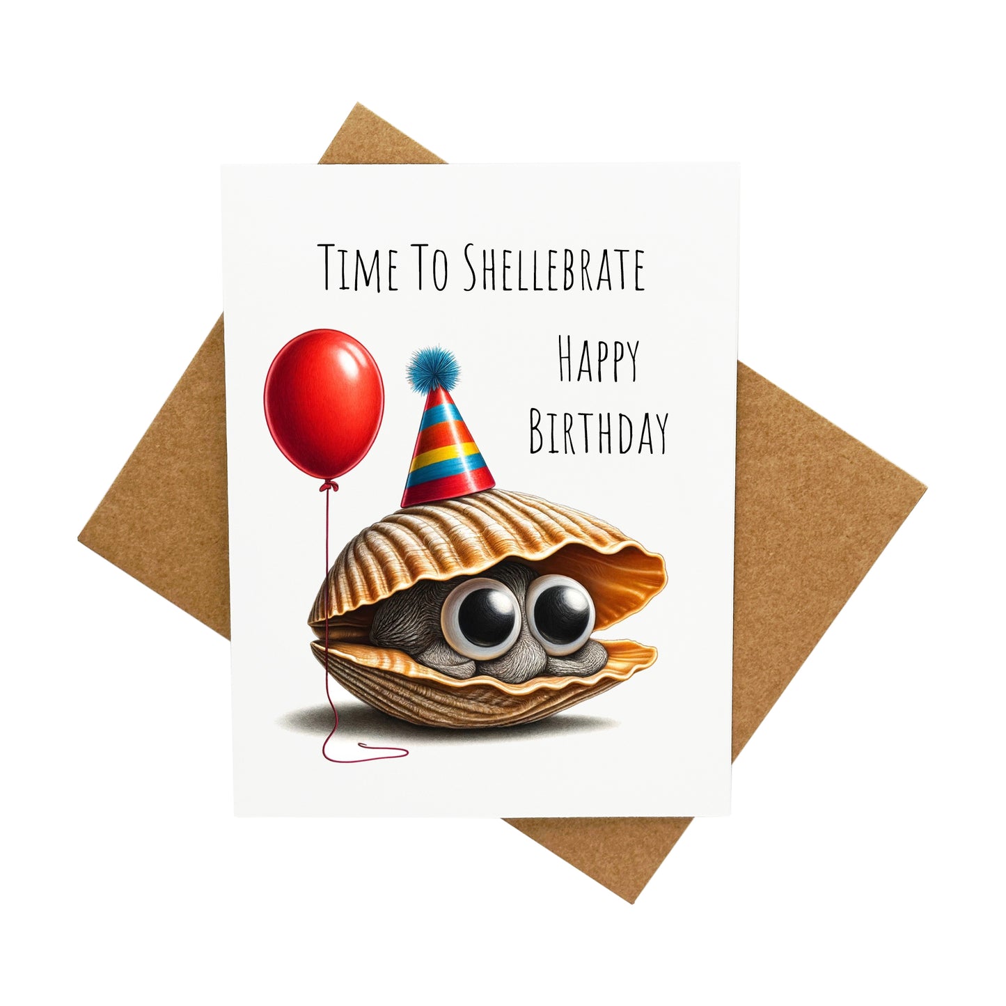 Shellebrate a Birthday Clam: A Handcrafted Greeting Card - Vintage Villages