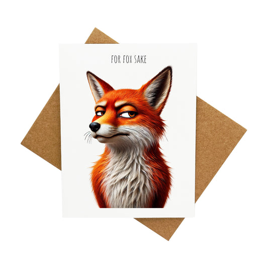 For Fox Sake: A Handcrafted Greeting Card